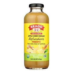 Bragg - Apple Cider Vinegar Ginger Lemon Honey Refresh - Case Of 12-16 Fz