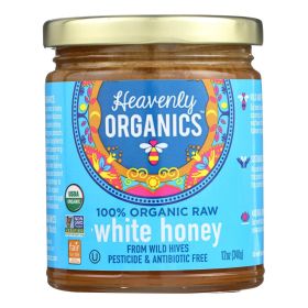 Heavenly Organics Organic Honey - White Raw - Case Of 6 - 12 Oz.