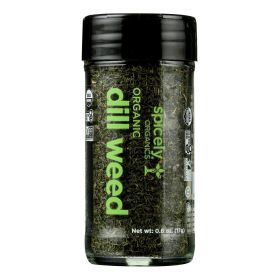 Spicely Organics - Organic Dill Weed - Case Of 3 - 0.6 Oz.